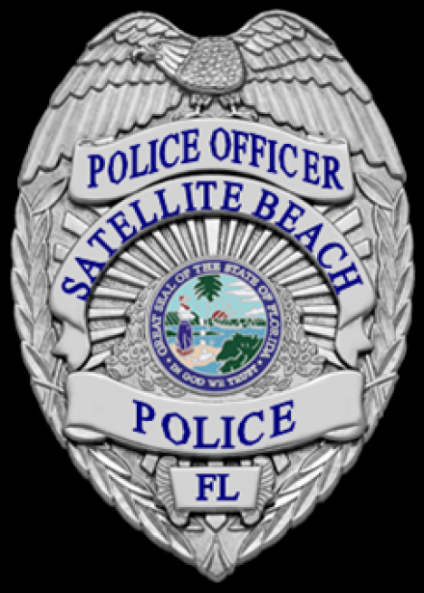 SATELLITE BEACH OFFICER BADGE.